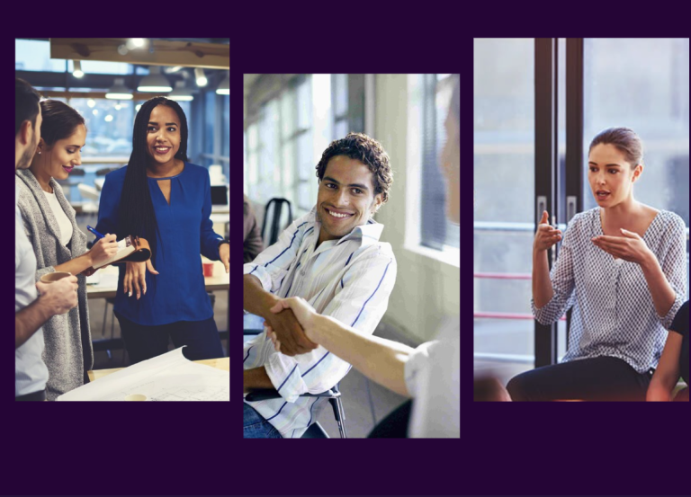 Our Values Three different images of people depicting the values of Simplicity, Empowerment and Honesty